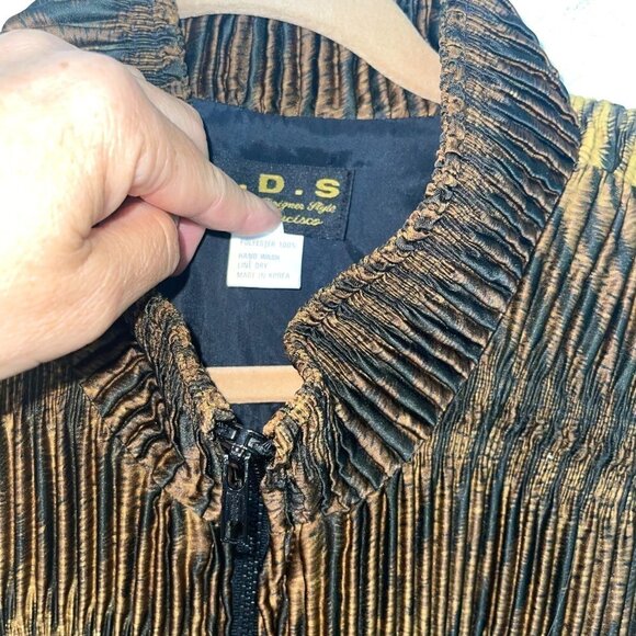 American Designer Styles Bomber Jacket Womens Size Large L Animal Print Vintage - Picture 10 of 10